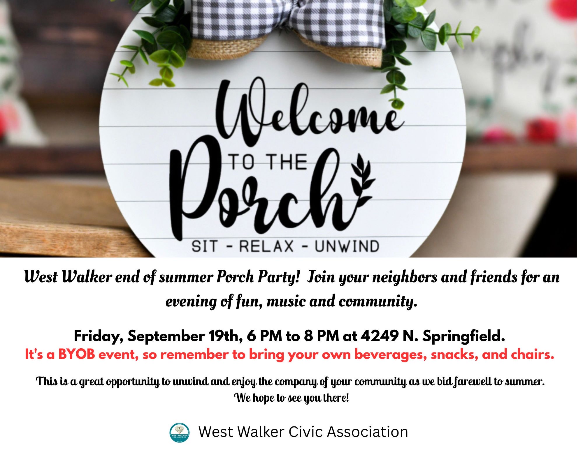 porch party flyer